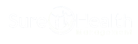 Sure Health Management - White logo