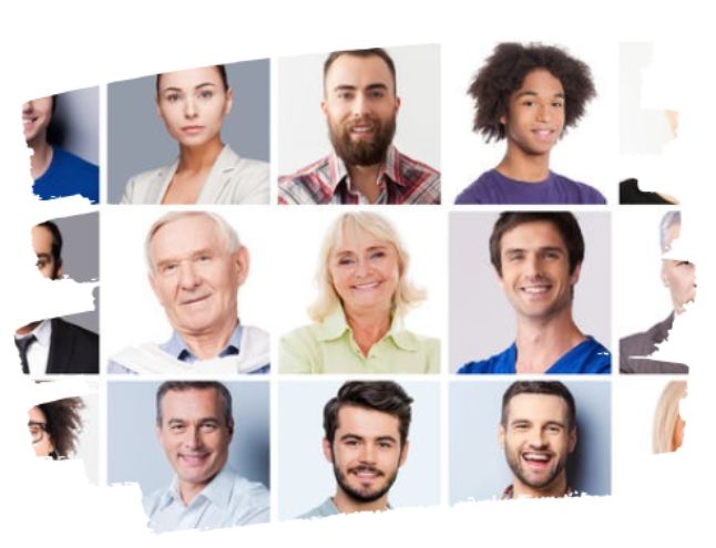 Biological Age Quiz - Group of diverse people over 35 smiling, representing participants eligible for the Biological Age Quiz.